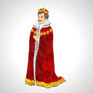 King isolated illustration Stock Illustration