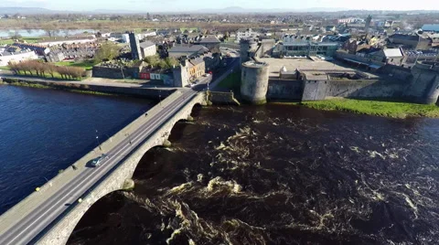 King Johns Castle Limerick Stock Footage 60786822