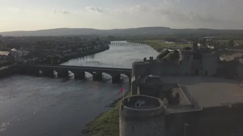 King John's Castle - Limerick Stock Footage 257629218