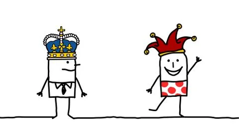 King &amp; Joker Stock Illustration
