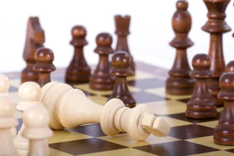 King lost the game Stock Photos
