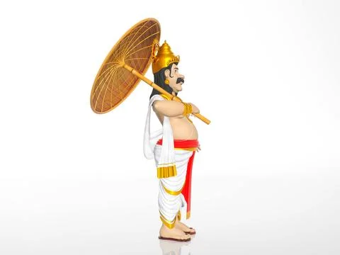 King Mahabali Stock Illustration