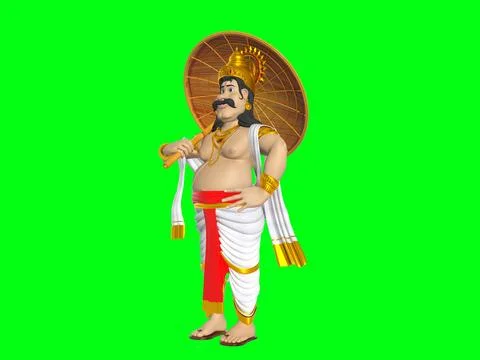 King Mahabali 스톡 일러스트