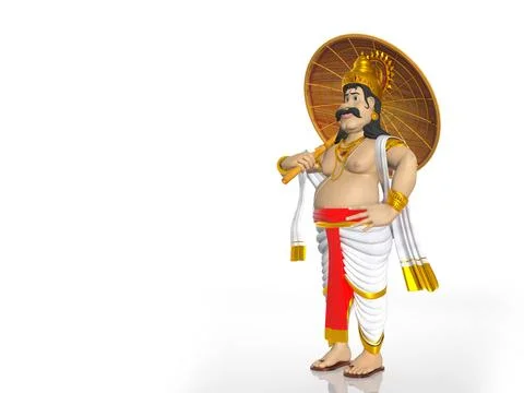 King Mahabali Stock Illustration
