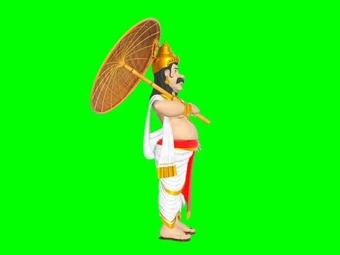 King Mahabali Stock Illustration