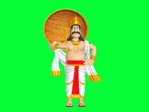 King Mahabali Stock Illustration
