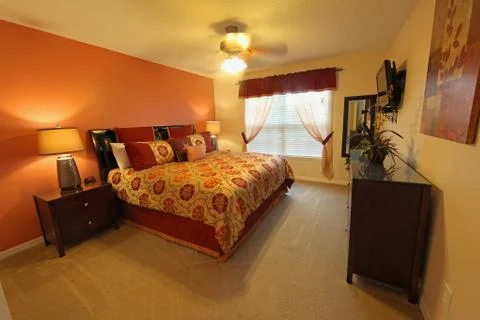 King master bedroom Stock Photos