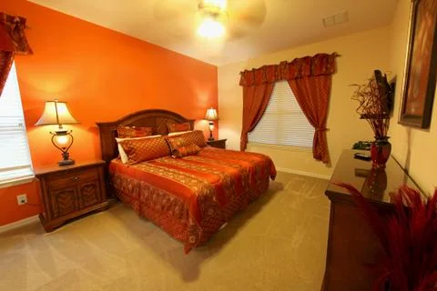 King master bedroom Stock Photos
