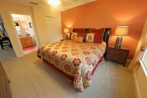 King master bedroom Stock Photos