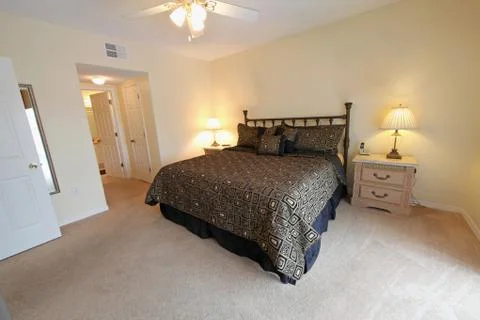 King master bedroom Stock Photos