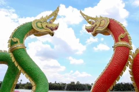 The king naga Stock Photos