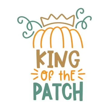 King of the patch ,typography t shirt design, tee print, t-shirt design Stock Illustration