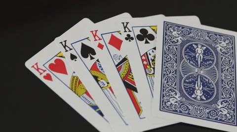 King Playing Cards Video stock 52946223