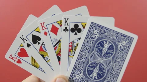 King Playing Cards Slide into Focus 動画素材 52946284