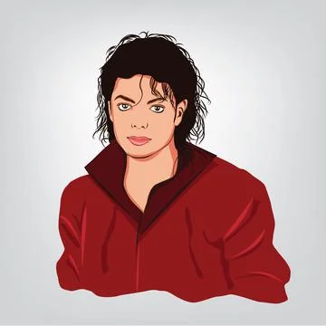 King of Pop michael jackson vector image Stock Illustration