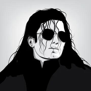 King of Pop michael jackson vector image Stock Illustration