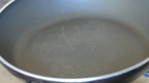 King prawns frying in the pan Stock Footage 52361480