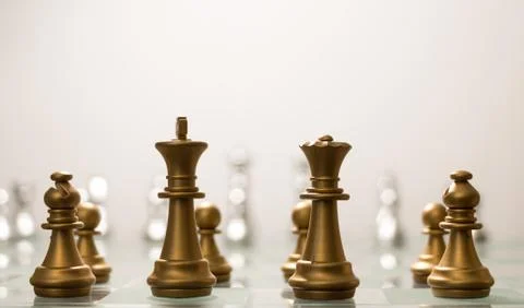 King Queen Chess Stock Photos