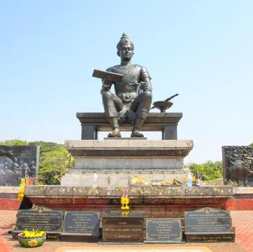 King Ram Khamhaeng statue Stock Photos