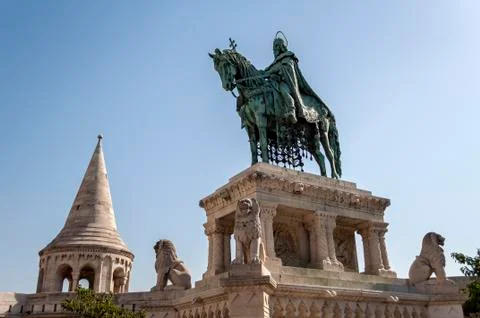 King saint stephen, budapest. Stock Photos