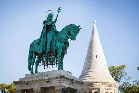 King saint stephen statue Stock Photos