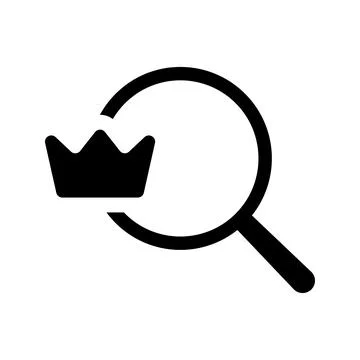 King Search Logo Icon. Stock Illustration