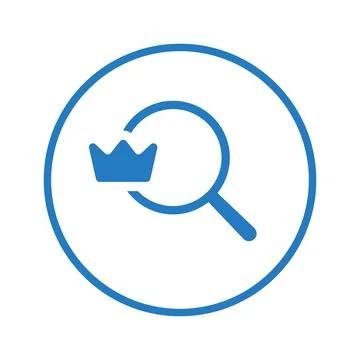 King Search Logo Icon. Stock Illustration