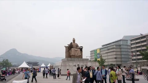 King sejong Hyperlapse 動画素材 80366585