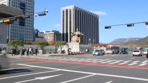 King Sejong Plaza Stock Footage 170169247