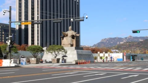 King Sejong Plaza Video stock 170169262
