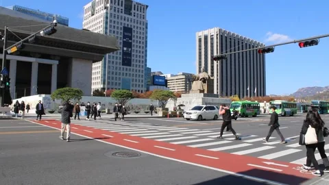 King Sejong Plaza Video stock 170169355