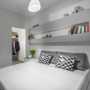 King size bed Stock Photos