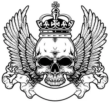 King skull Stock Illustration