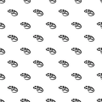 King snake pattern vector seamless Stock Illustration