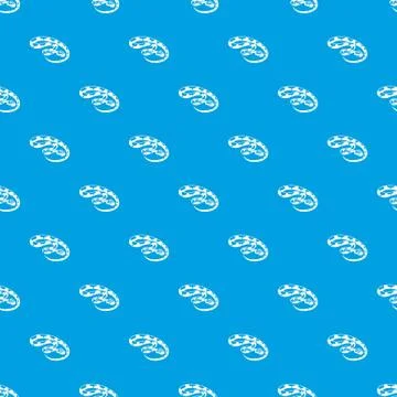 King snake pattern vector seamless blue Stock Illustration