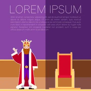 King square Banner Stock Illustration
