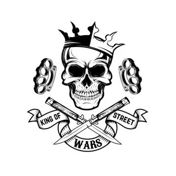 King of street wars Stock Illustration