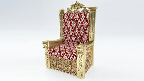 King Throne 3D Model