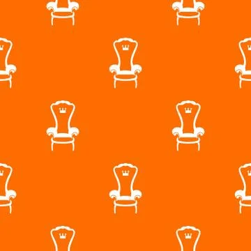 King throne chair pattern seamless Stock Illustration