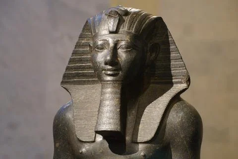 King Thutmose III Face Stock Photos