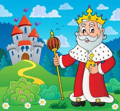 King topic image Stock Illustration