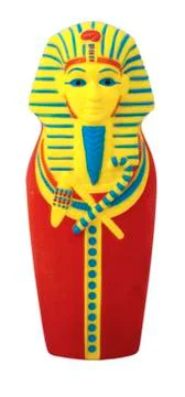 King Tut plastic sarcophagus toy Foto stock
