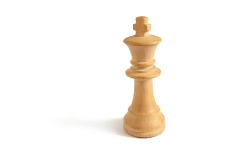 King from white set (chess) Stock Photos