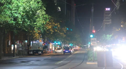 King William road can be busy in Adelaide, South Australia Stock Footage 58170107