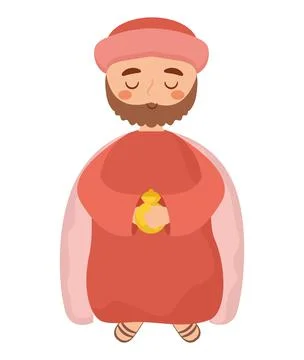 King wise caspar Illustrazione stock
