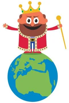 King of the World Stock Illustration