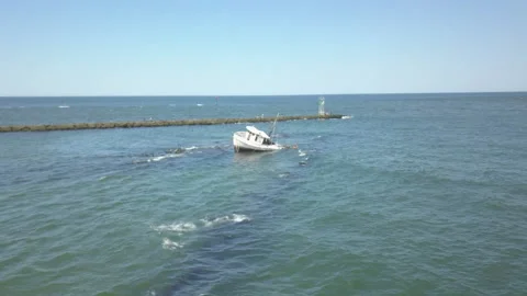 KINGDAVID DRONSHIPWRECK3 Stock Footage 145170133