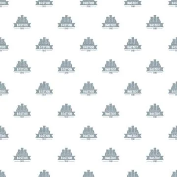 Kingdom bastion pattern vector seamless Stock Illustration