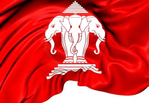 Kingdom of laos flag Stock Illustration