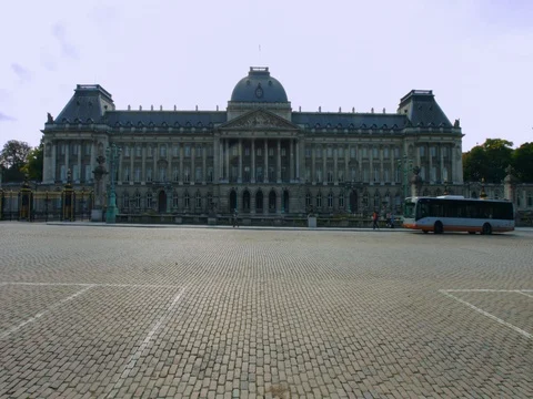The kingdom palace of Brussels Stock Footage 80620464